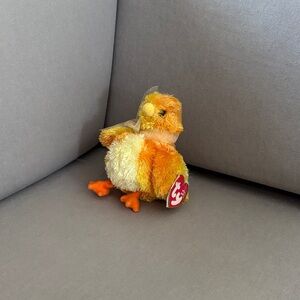 Ty Plush Bird Toy in Orange and Yellow